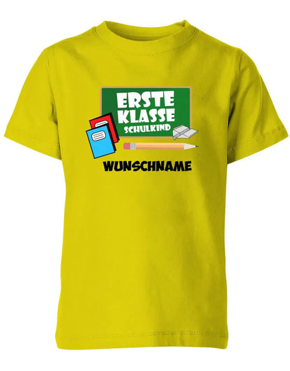 Schulkind 2025 Tafel mit Wunschname - Einschulung - Kinder T-Shirt