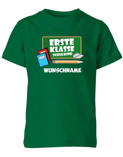 Schulkind 2025 Tafel mit Wunschname - Einschulung - Kinder T-Shirt