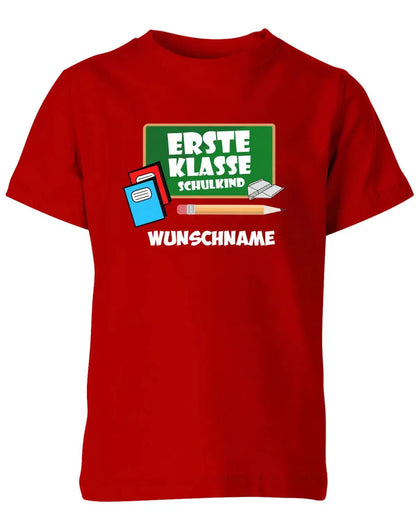Schulkind 2025 Tafel mit Wunschname - Einschulung - Kinder T-Shirt