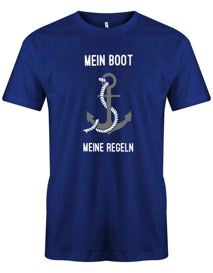 Segler Shirt Herren - Mein Boot meine Regeln mit Anker