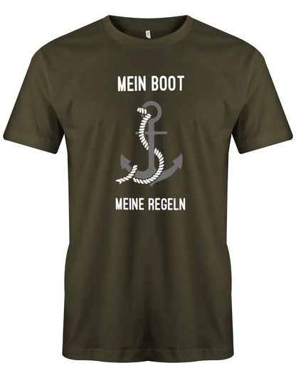 Segler Shirt Herren - Mein Boot meine Regeln mit Anker