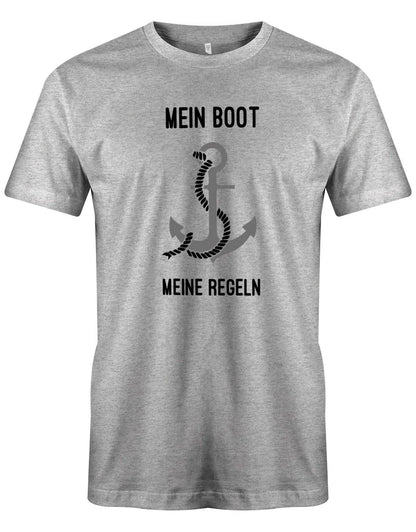 Segler Shirt Herren - Mein Boot meine Regeln mit Anker