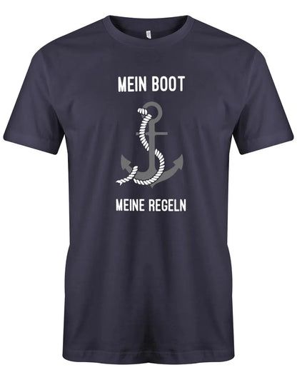 Segler Shirt Herren - Mein Boot meine Regeln mit Anker
