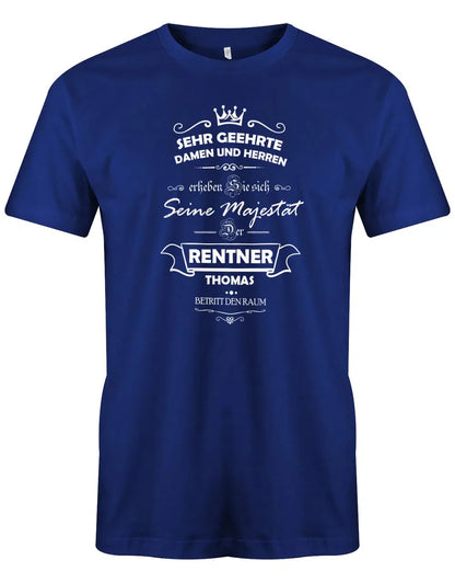 Seine Majestät der Rentner betritt den Raum - Rente Männer T-Shirt