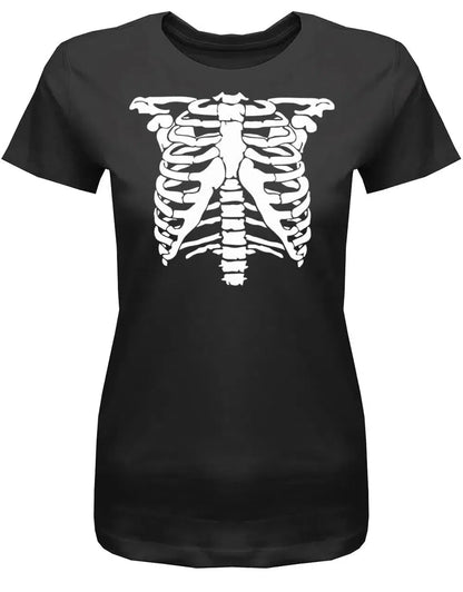 Skelett - Damen T-Shirt Kostüm