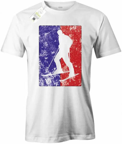 Skifahrer - Vintage - Herren T-Shirt
