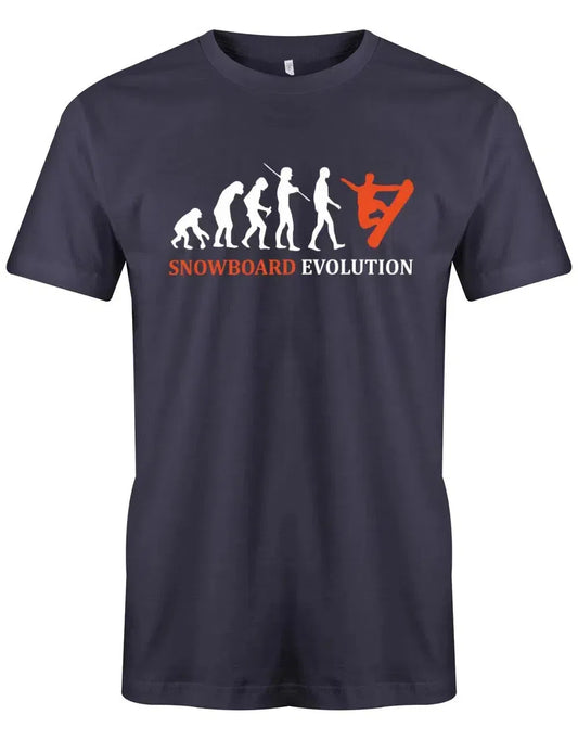 Snowboard Evolution - Snowboarder - Herren T-Shirt