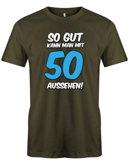 So gut kann man mit 50 aussehen - 2 Farbig - Geburtstag - Herren T-Shirt
