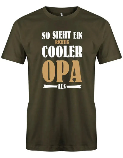 So sieht ein richtig cooler Opa aus - Herren T-Shirt