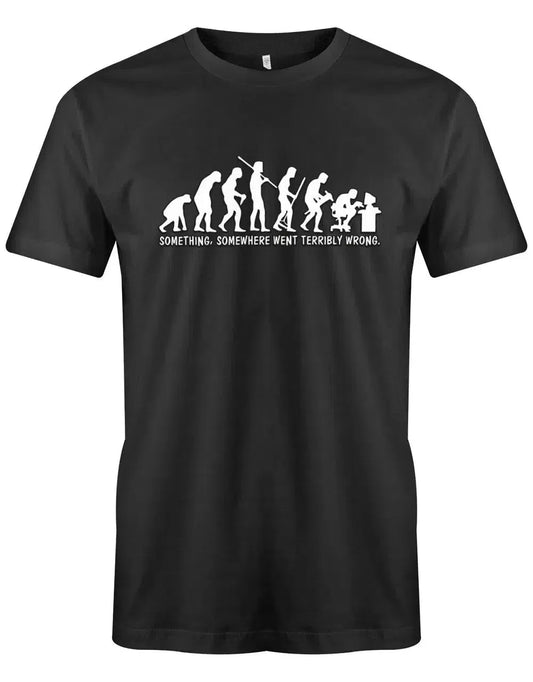 Something somewhere went terribly wrong - Gamer Evolution - Herren T-Shirt