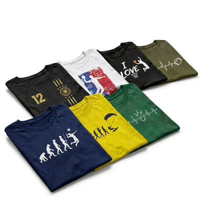 T-Shirts nach Sportarten mit Motiven für Fußball Fitness und Sport