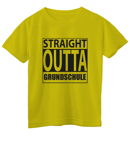 Straight Outta Grundschule Schulabgänger gelb