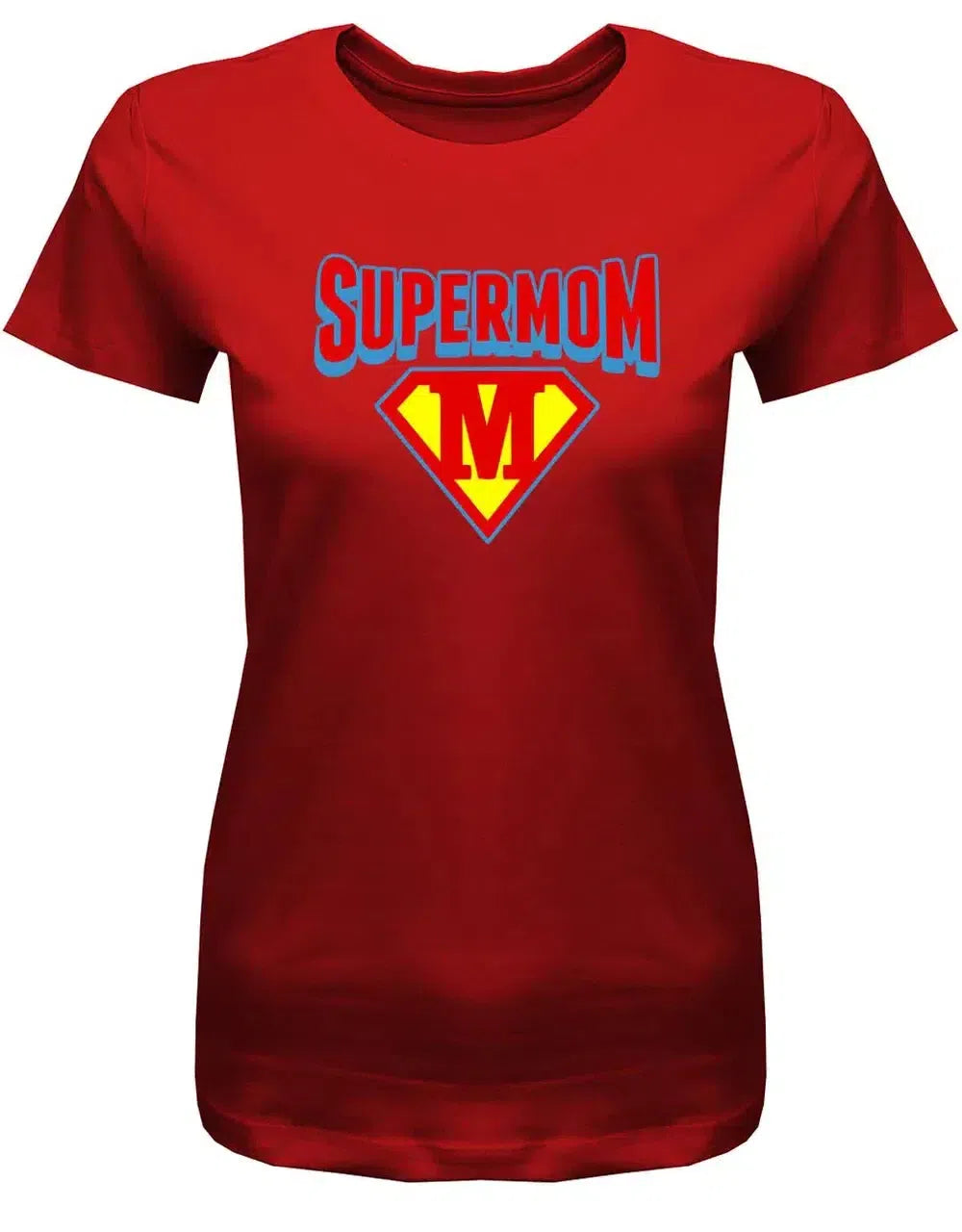 Super Mom Mama Mutter Damen T-Shirt – in Royalblau S