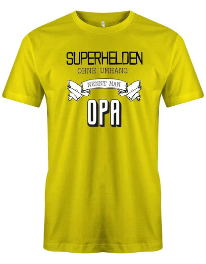 Superhelden ohne Umhang nennt man Opa - Herren T-Shirt