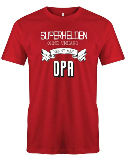 Superhelden ohne Umhang nennt man Opa - Herren T-Shirt