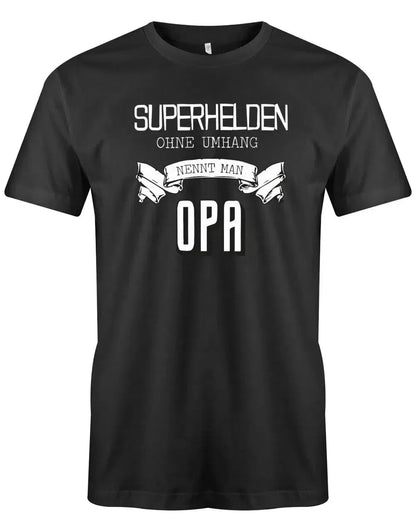 Superhelden ohne Umhang nennt man Opa - Herren T-Shirt