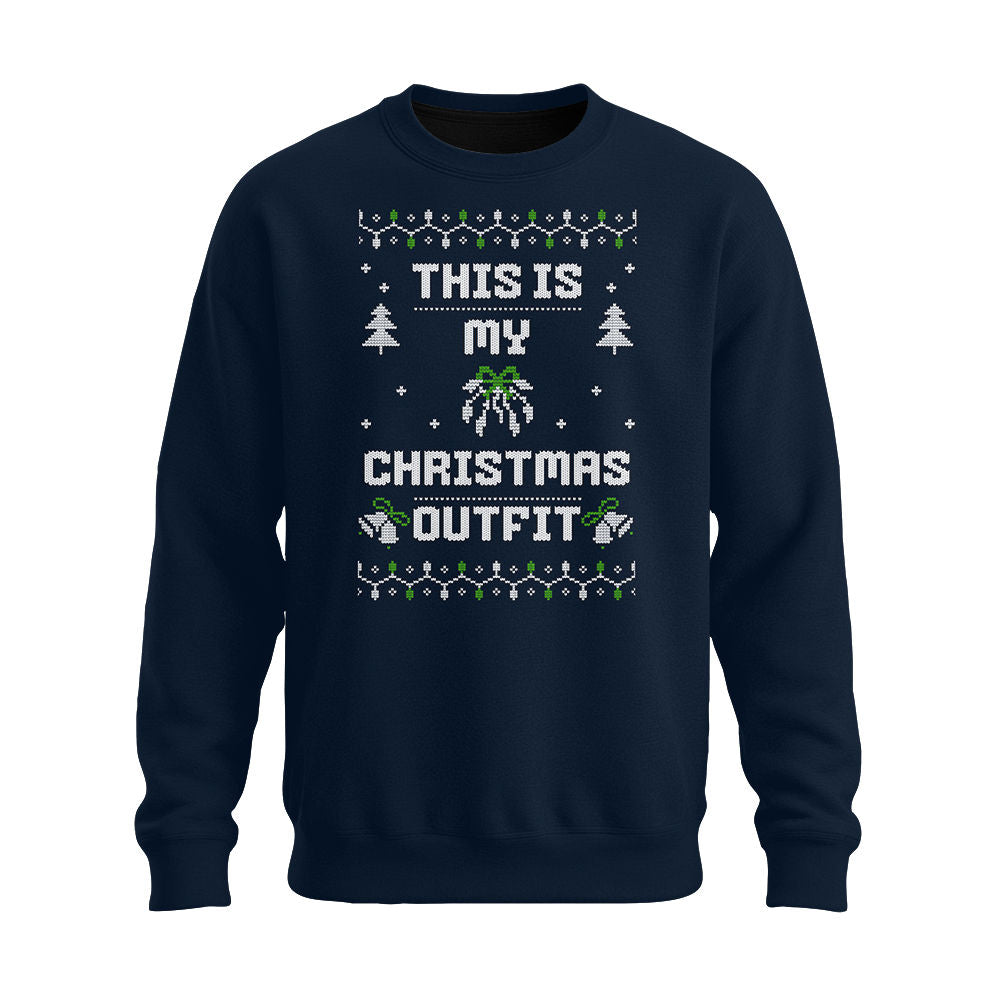 This is my christmas outfit - Weihnachten - Unisex Pullover Navy