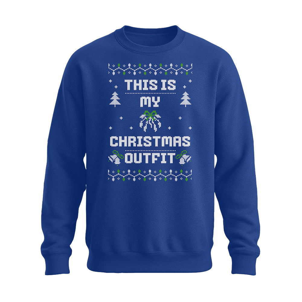 This is my christmas outfit - Weihnachten - Unisex Pullover Royalblau