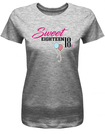 Sweet Eighteen - 18 Geburtstag Shirt Mädchen