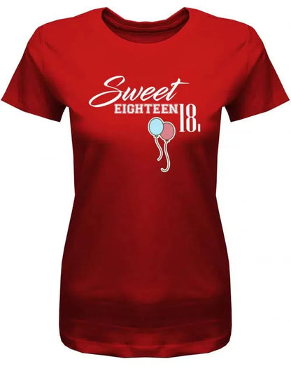 Sweet Eighteen - 18 Geburtstag Shirt Mädchen