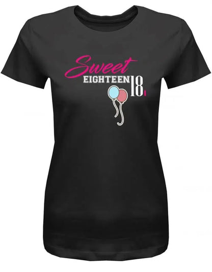 Sweet Eighteen - 18 Geburtstag Shirt Mädchen