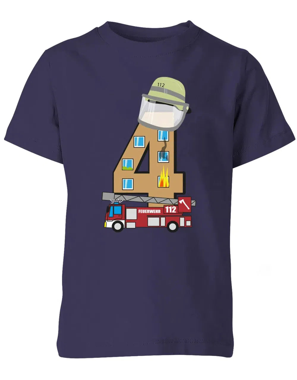 112 Wir Machen Auch Hausbesuche - Feuerwehr T-Shirt