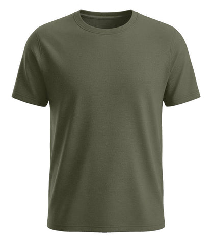 Herren T-Shirt army grün unbedruckt Basic