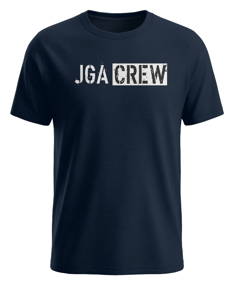 JGA Crew T-Shirt blau für Männer mit Aufdruck