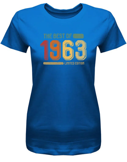 The Best of 1963 Limited Edition Retro Vintage - Jahrgang 1963 Geschenk Frauen Shirt