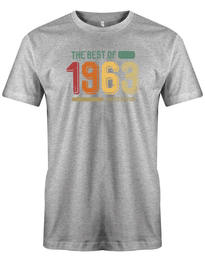 The Best of 1963 Limited Edition Vintage Retro - Jahrgang 1963 Geschenk Männer Shirt
