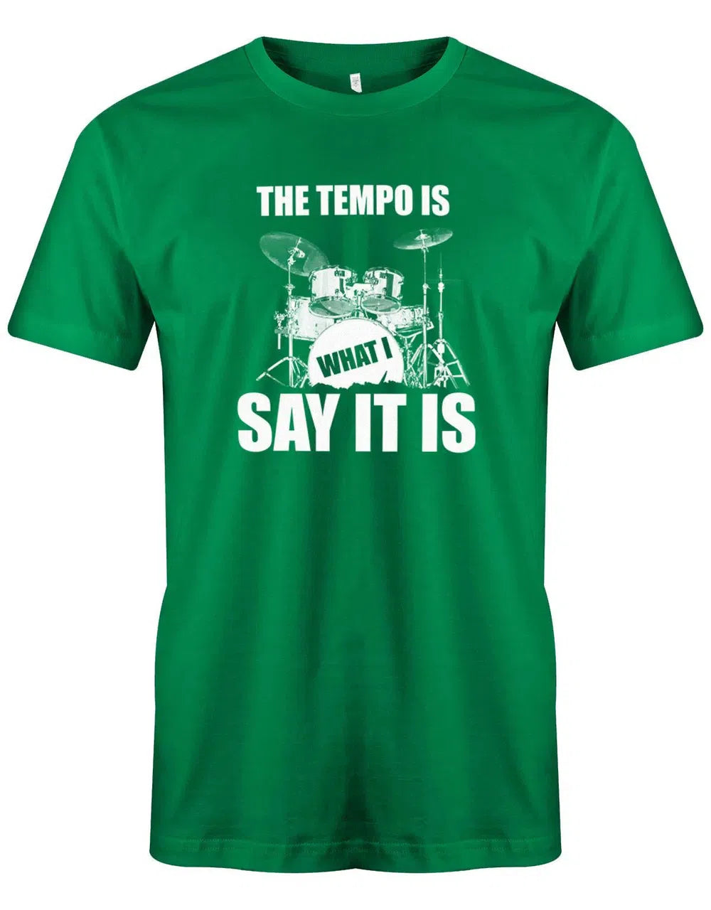 The Tempo is what i say it is - Drummer - Vintage - Schlagzeuger - Herren T-Shirt