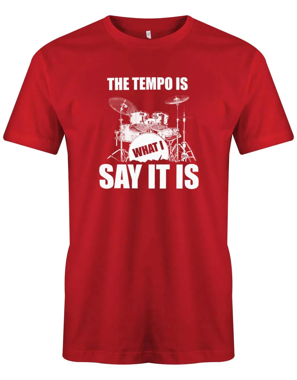 The Tempo is what i say it is - Drummer - Vintage - Schlagzeuger - Herren T-Shirt