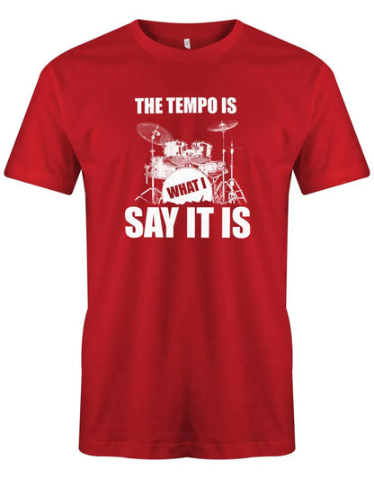 The Tempo is what i say it is - Drummer - Vintage - Schlagzeuger - Herren T-Shirt