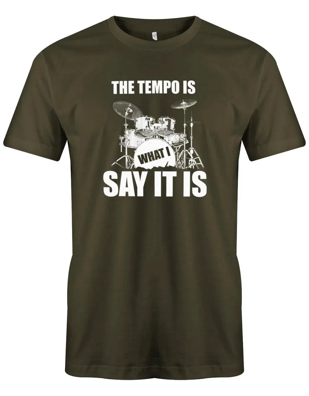 The Tempo is what i say it is - Drummer - Vintage - Schlagzeuger - Herren T-Shirt