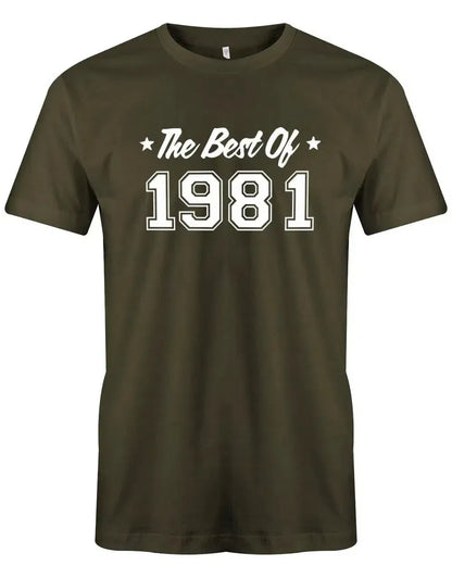 The best of 1981 Geburtstag - Jahrgang 1981 Geschenk Männer Shirt
