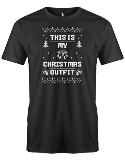 This is my christmas outfit Ugly Sweater Style Herren T Shirt