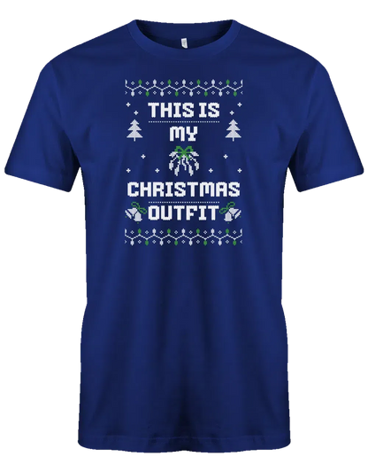 This is my christmas outfit Ugly Sweater Style Herren T Shirt