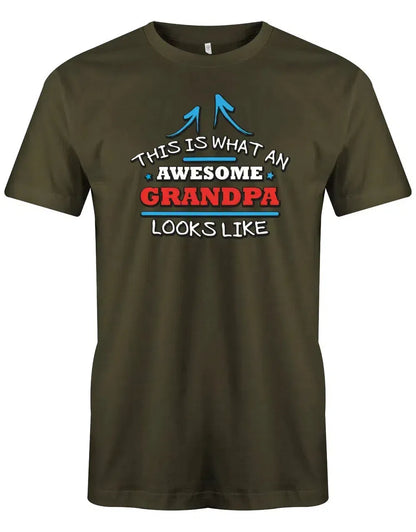 This is what an awesome Grandpa looks like - Herren T-Shirt