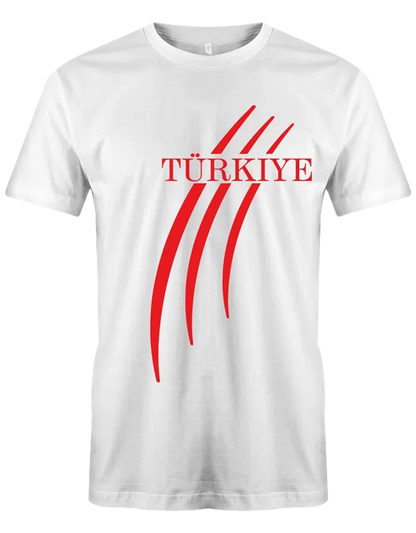 Türkiye mit drei streifen - EM WM - Türkei - Herren Tshirt