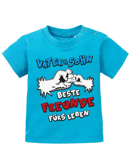 Vater und Sohn - Beste Freunde fürs Leben - Comic - Baby T Shirt
