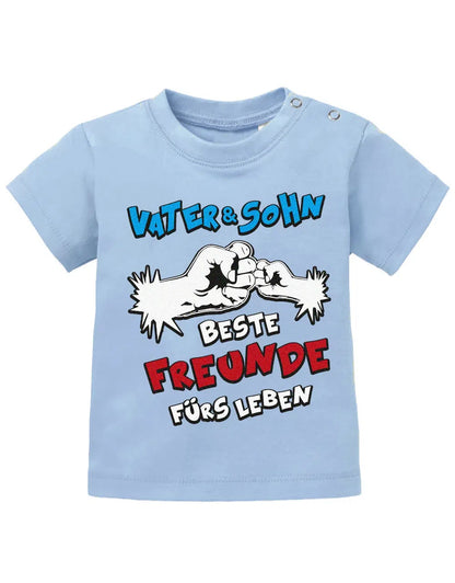 Vater und Sohn - Beste Freunde fürs Leben - Comic - Baby T Shirt