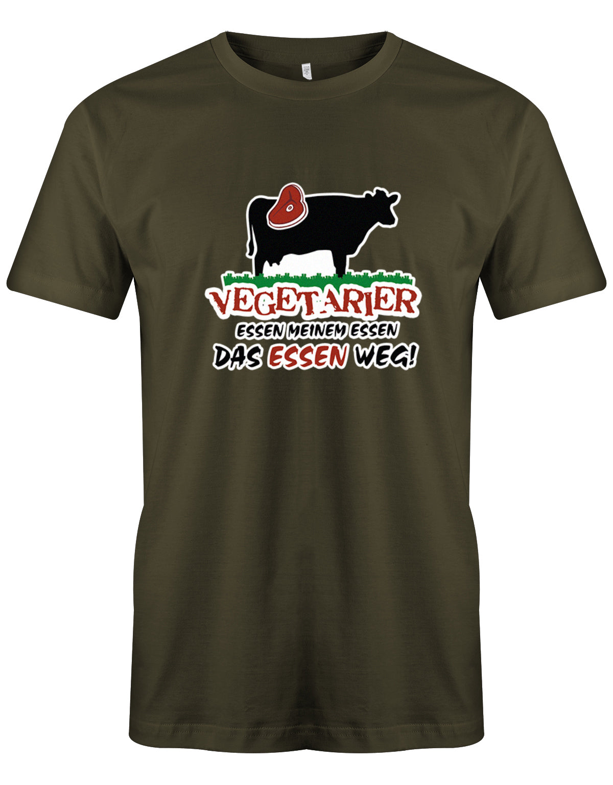 Vegetarier essen meinem Essen das Essen weg - Lustige Sprüche - Herren T-Shirt
