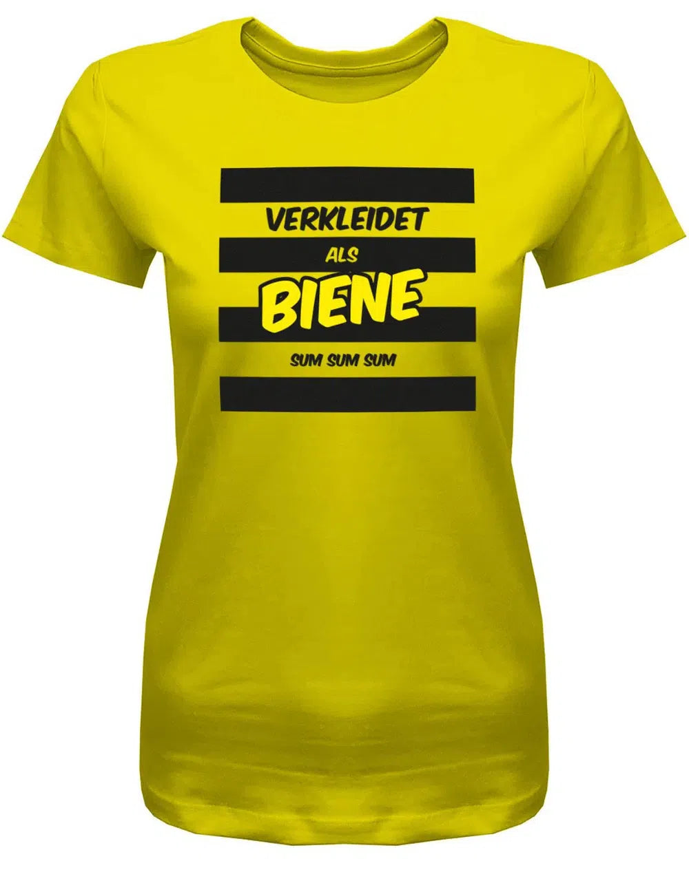 Verkleidet als Biene Sum Sum Sum Kostüm Fasching Verkleidung Shirt Damen