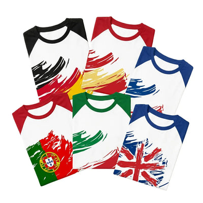 WM 2026 Fan Shirts mit Länderflaggen für Fußball Fans