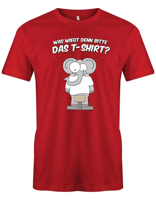 Was wiegt denn bitte das T-Shirt - Fun - Herren T-Shirt