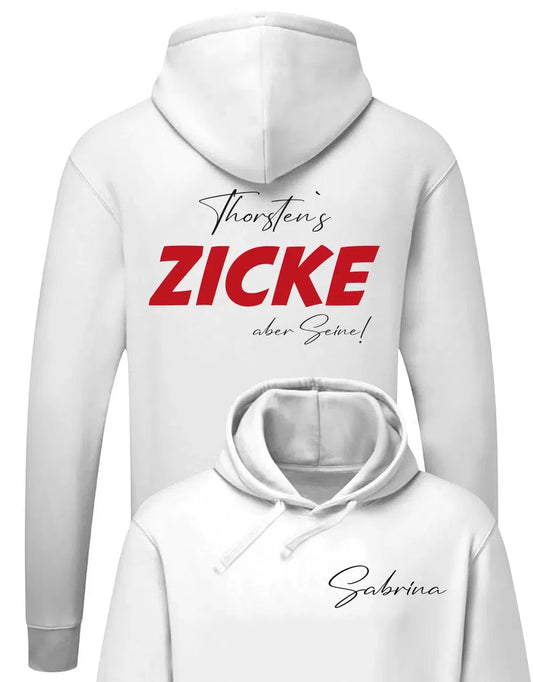 Wunschnamen Idiot aber ihrer oder Zicke aber seine Couple Partner Hoodie