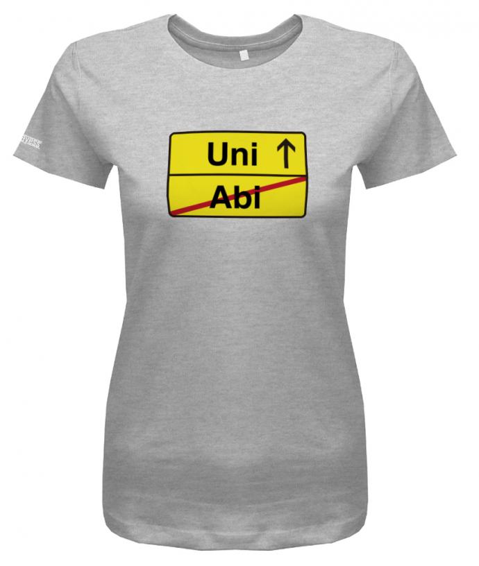 Abi Shirt 2018 - Uni Abi Verkehrsschild - Damen T-Shirt - T-Shirt bedrucken mit lustigen Sprüchen bei - myShirtStore