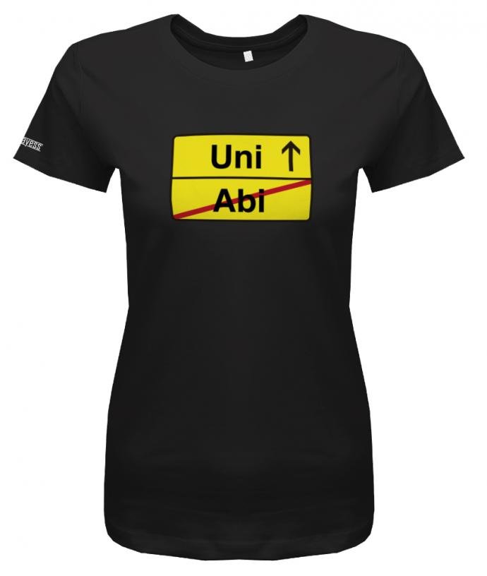 Abi Shirt 2018 - Uni Abi Verkehrsschild - Damen T-Shirt - T-Shirt bedrucken mit lustigen Sprüchen bei - myShirtStore