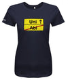 Abi Shirt 2018 - Uni Abi Verkehrsschild - Damen T-Shirt - T-Shirt bedrucken mit lustigen Sprüchen bei - myShirtStore