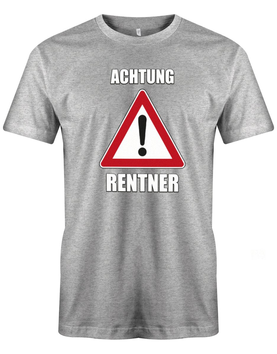 Achtung Rentner - Rentner Ruhestand Rente Männer T-Shirt - T-Shirt bedrucken mit lustigen Sprüchen bei - myShirtStore